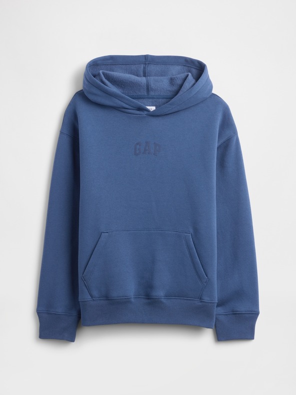 GAP Gyerek pulóver logóval és fleece béléssel GAP