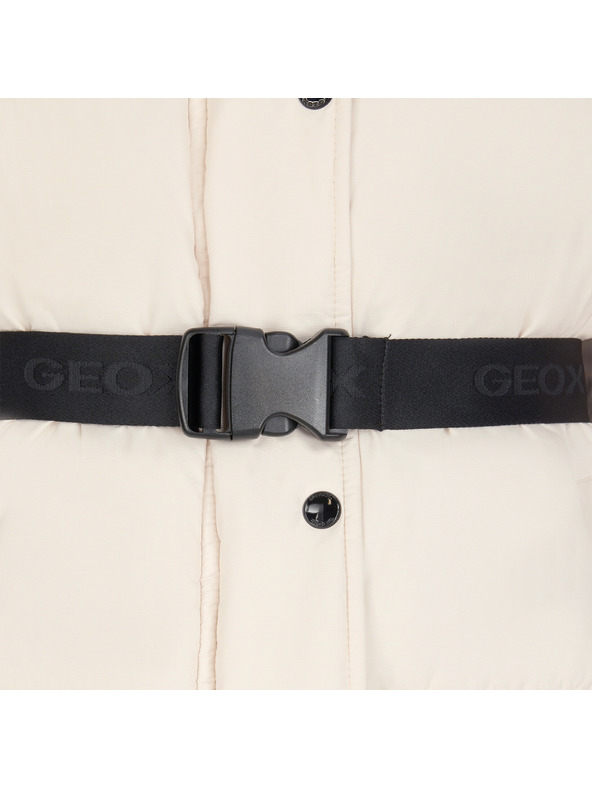 Geox Krémszínű női tollkabát Geox Spherica
