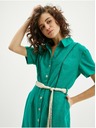 Orsay ORSAY zöld női lenvászon ruha