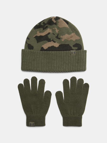 Under Armour Fiú szett Under Armour B Beanie/Glove Combo-GRN