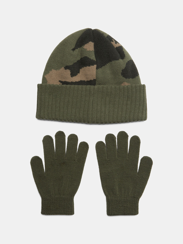 Under Armour Fiú szett Under Armour B Beanie/Glove Combo-GRN