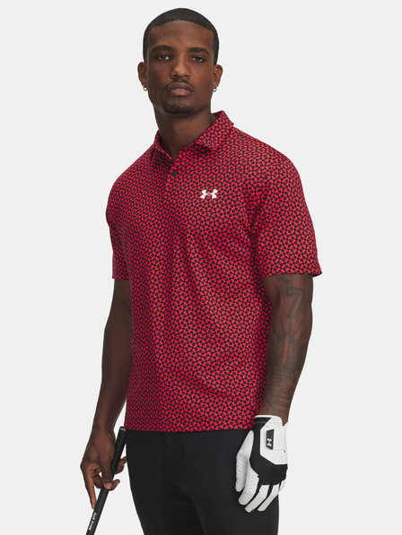 Under Armour Férfi póló Under Armour UA T2G Printed Polo-RED