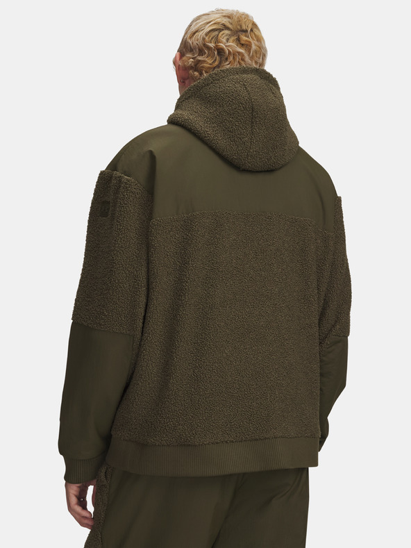 Under Armour Férfi felső Under Armour UA High Pile Fleece FZ-GRN