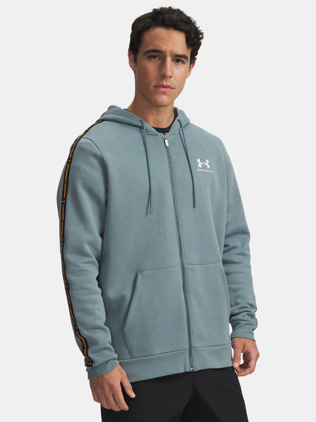 Under Armour Férfi felső Under Armour UA Icon Fleece FZ Taping-BLU