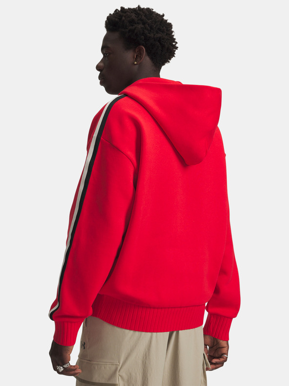 Under Armour Férfi felső Under Armour UA Icon Heavy Rib FZ-RED
