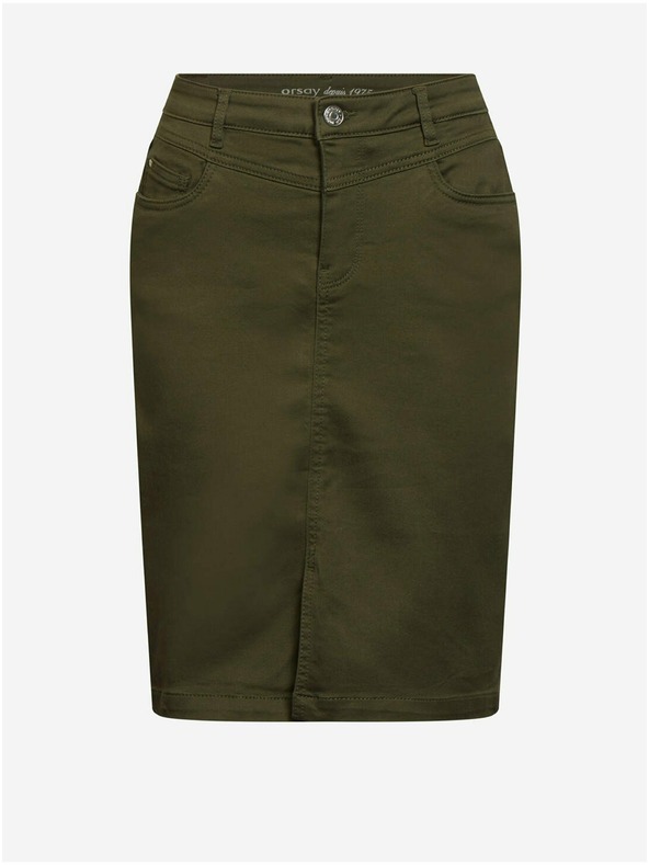 Orsay ORSAY khaki színű rövid ceruzaszoknya