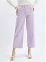 Orsay ORSAY világos lila női rövidített flared fit farmernadrág