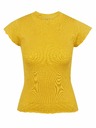 Orsay ORSAY sárga női póló állógallérral