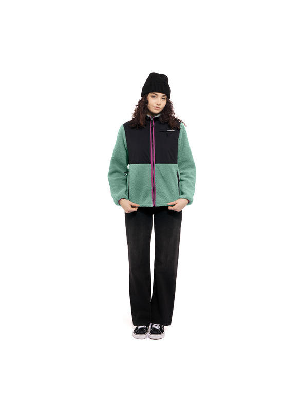 Horsefeathers Gema női polár pulóver - jégzöld