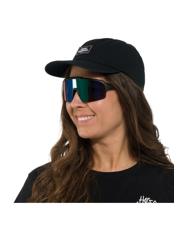 Horsefeathers Recoil kerékpáros napszemüveg - matt fekete/tükrös zöld