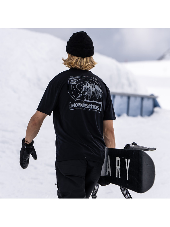 Horsefeathers Triko Shank - fekete