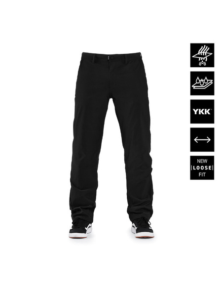 Horsefeathers Vízálló rugalmas nadrág Reverb Loose - fekete