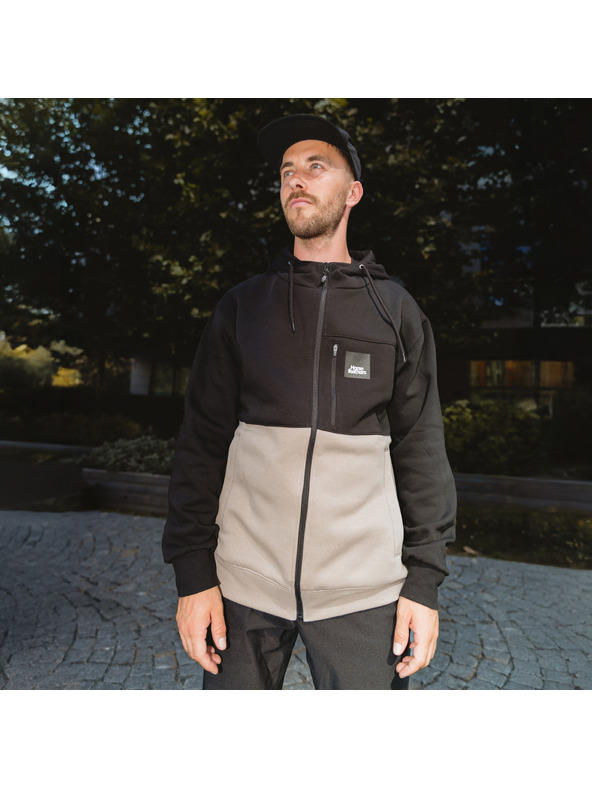 Horsefeathers Vick pulóver - fekete/tópusz