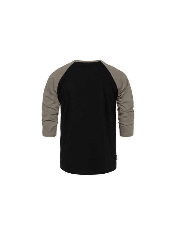 Horsefeathers Rollin Raglan póló - fekete/taupe