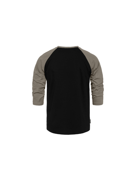 Horsefeathers Rollin Raglan póló - fekete/taupe