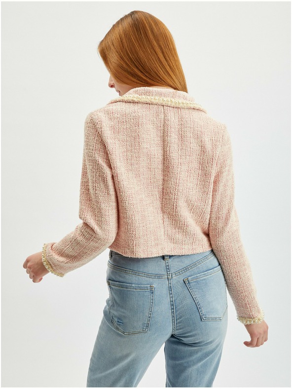 Orsay ORSAY világos roszaszín női tweed blézer