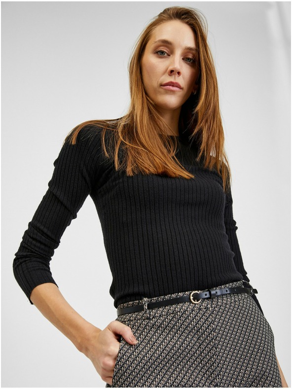 Orsay ORSAY fehér-fekete mintás női nadrág