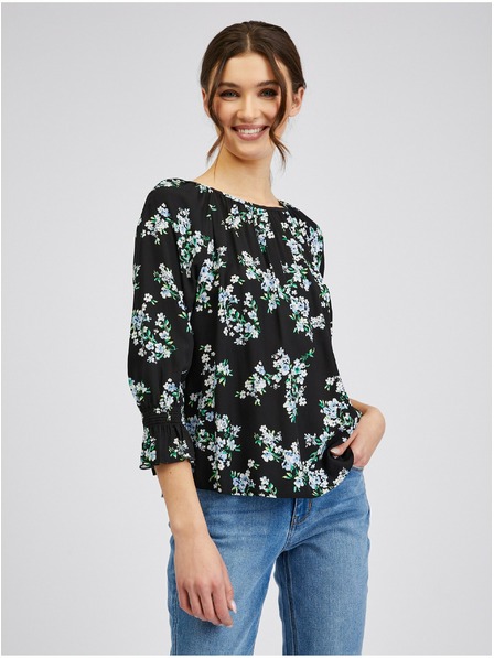 Orsay ORSAY fekete virágmintás női blúz