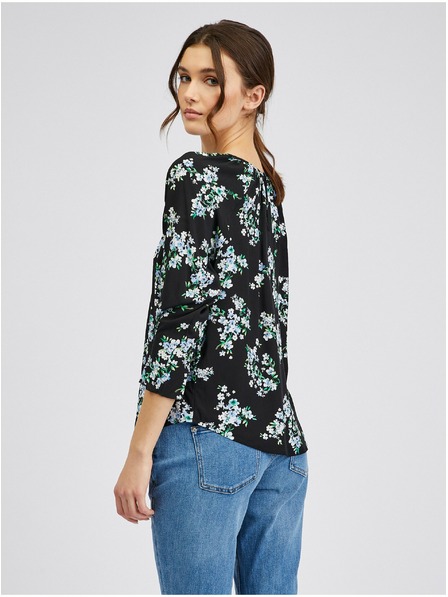 Orsay ORSAY fekete virágmintás női blúz