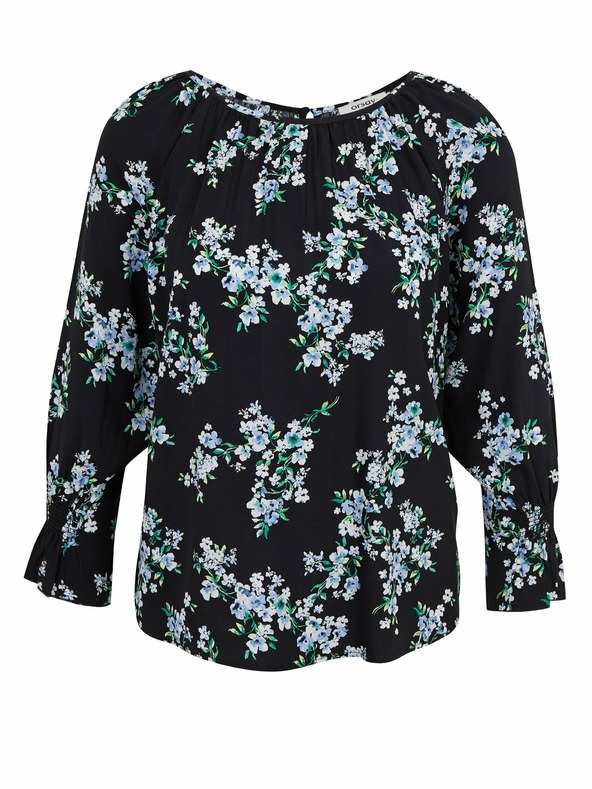 Orsay ORSAY fekete virágmintás női blúz