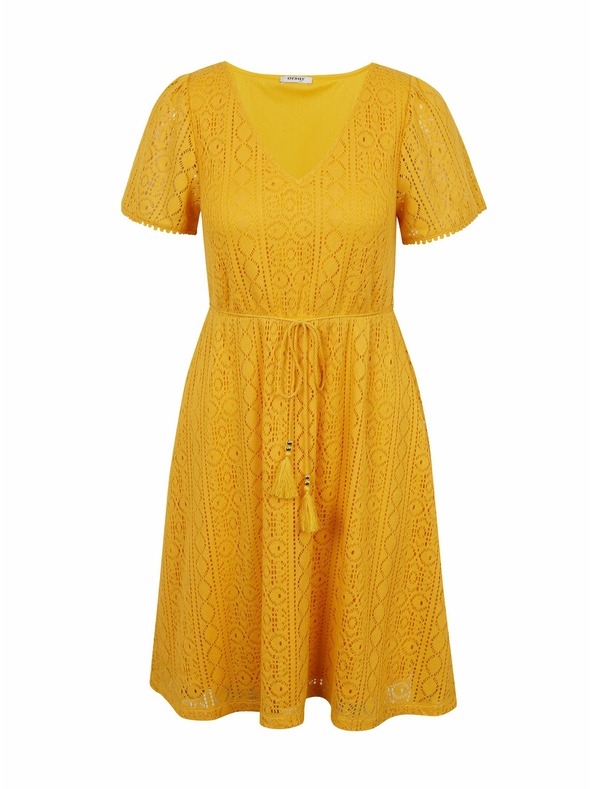 Orsay Sárga virágmintás női ruha ORSAY