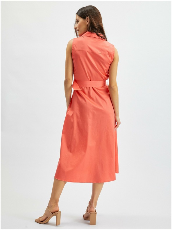 Orsay Narancssárga ORSAY női ingruha midi hosszúságban