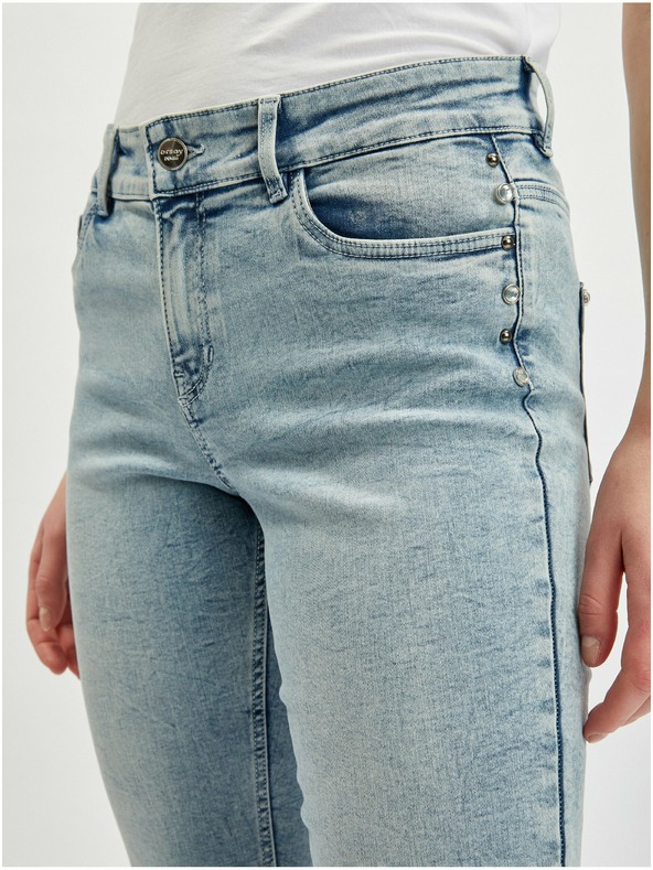 Orsay Világoskék rövidített farmer nadrág ORSAY