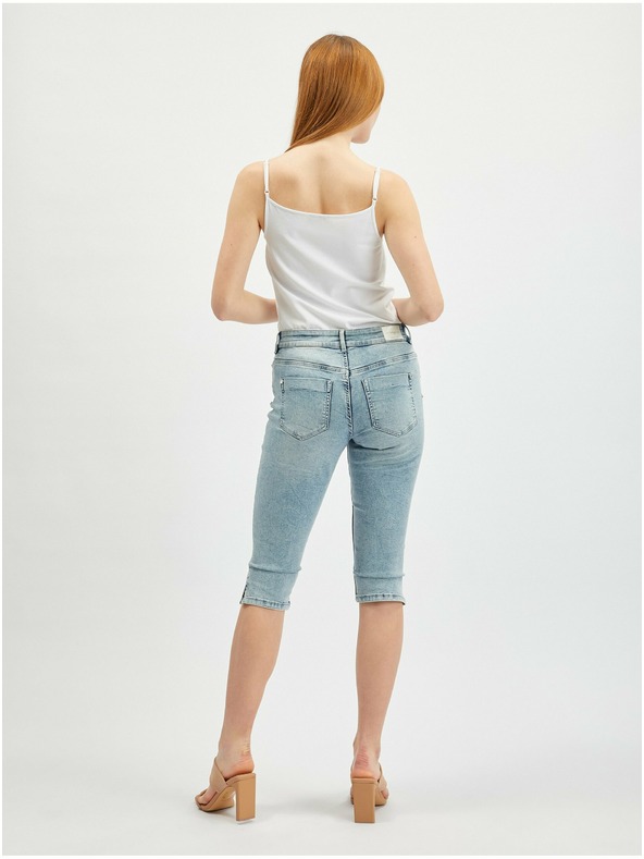 Orsay Világoskék rövidített farmer nadrág ORSAY