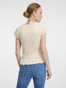Orsay ORSAY bézs színű, rövid ujjú női póló