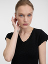 Orsay ORSAY fekete női póló rövid ujjal