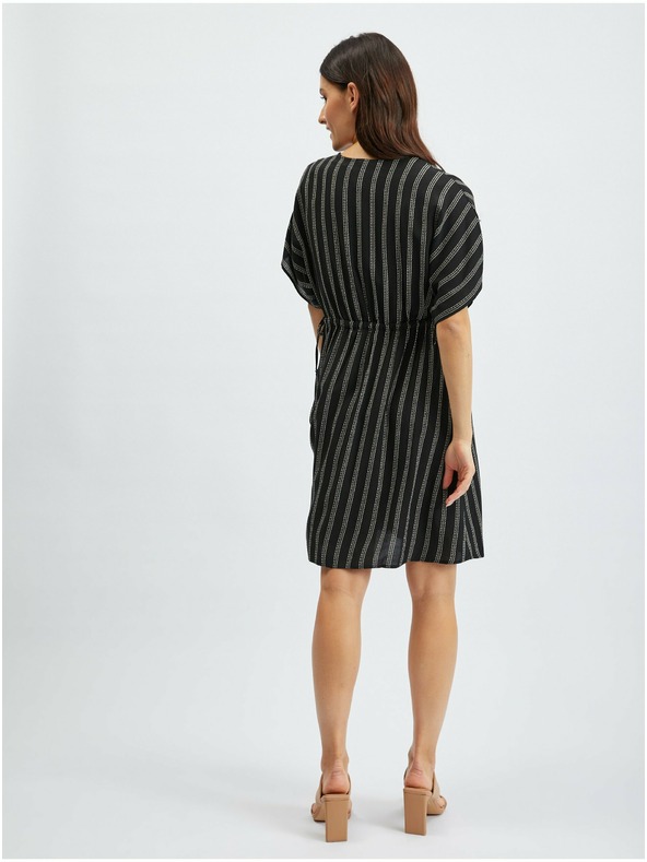 Orsay ORSAY fekete csíkos női ruha