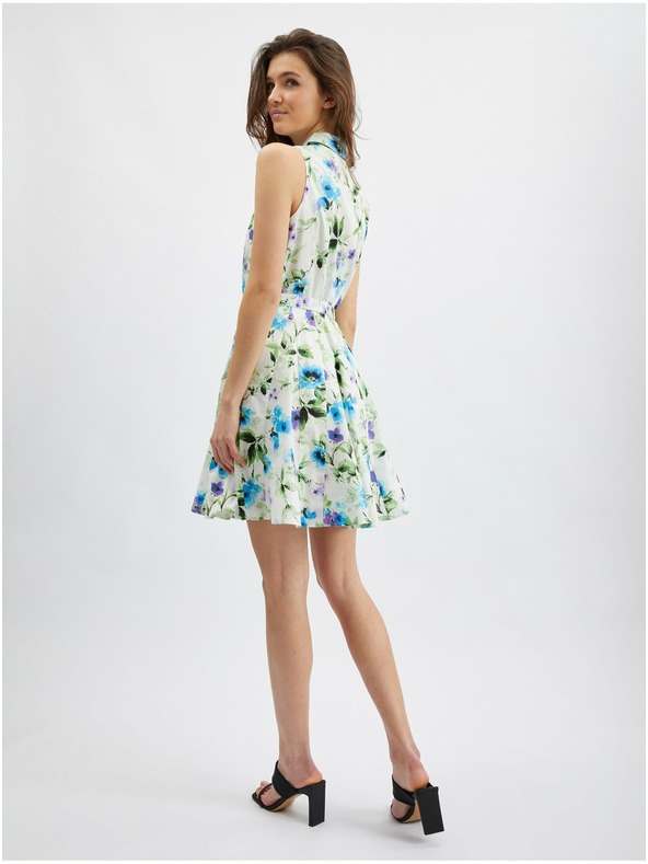 Orsay Kék-krém ORSAY virágmintás női ruha