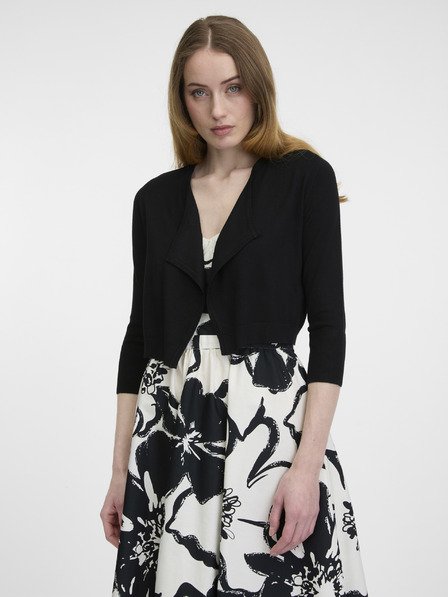 Orsay ORSAY fekete kivágott női kardigán