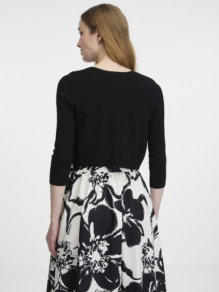 Orsay ORSAY fekete kivágott női kardigán