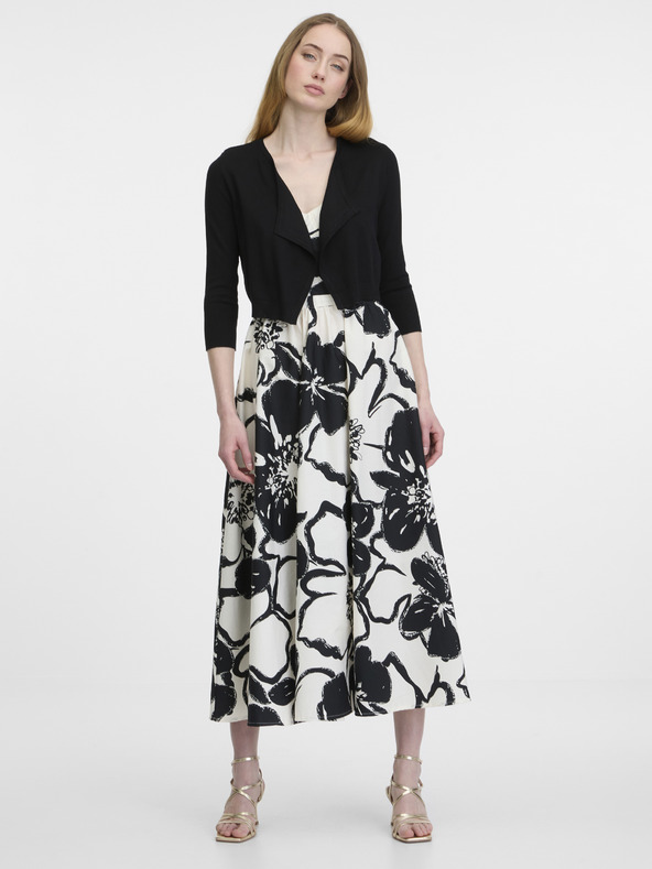 Orsay ORSAY fekete kivágott női kardigán