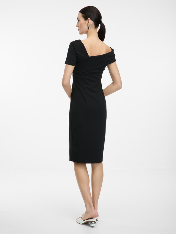 Orsay ORSAY fekete női térdig érő ruha