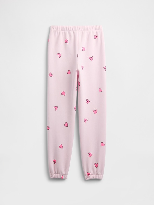 GAP Gyerek fleece sportnadrág logóval army GAP