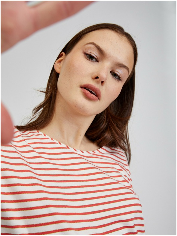 Orsay ORSAY fekete-fehér csíkos női póló