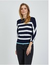 Orsay ORSAY fehér-kék csíkos könnyű női pulóver