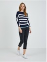 Orsay ORSAY fehér-kék csíkos könnyű női pulóver