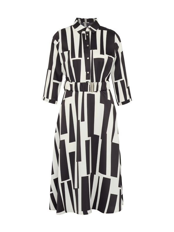 Orsay ORSAY fekete női mintás, térdig érő ruha