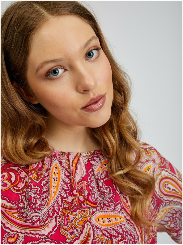 Orsay ORSAY piros mintás női blúz