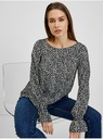 Orsay ORSAY fehér-fekete mintás női blúz