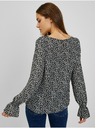 Orsay ORSAY fehér-fekete mintás női blúz