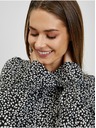 Orsay ORSAY fehér-fekete mintás női blúz