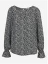 Orsay ORSAY fehér-fekete mintás női blúz