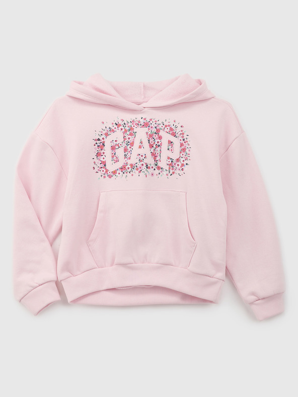 GAP Gyerek pulóver logóval és fleece béléssel GAP