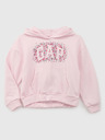 GAP Gyerek pulóver logóval és fleece béléssel GAP