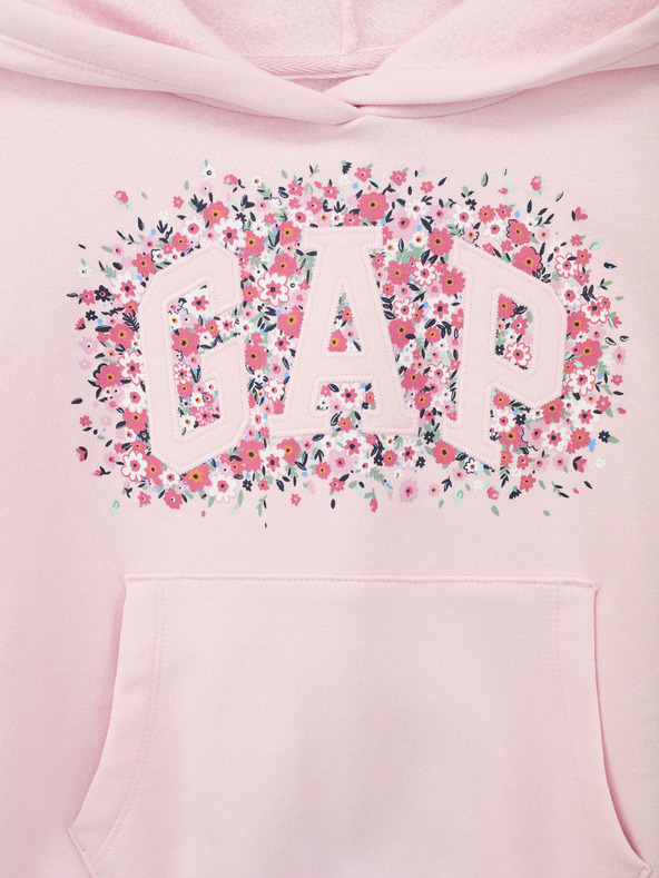 GAP Gyerek pulóver logóval és fleece béléssel GAP