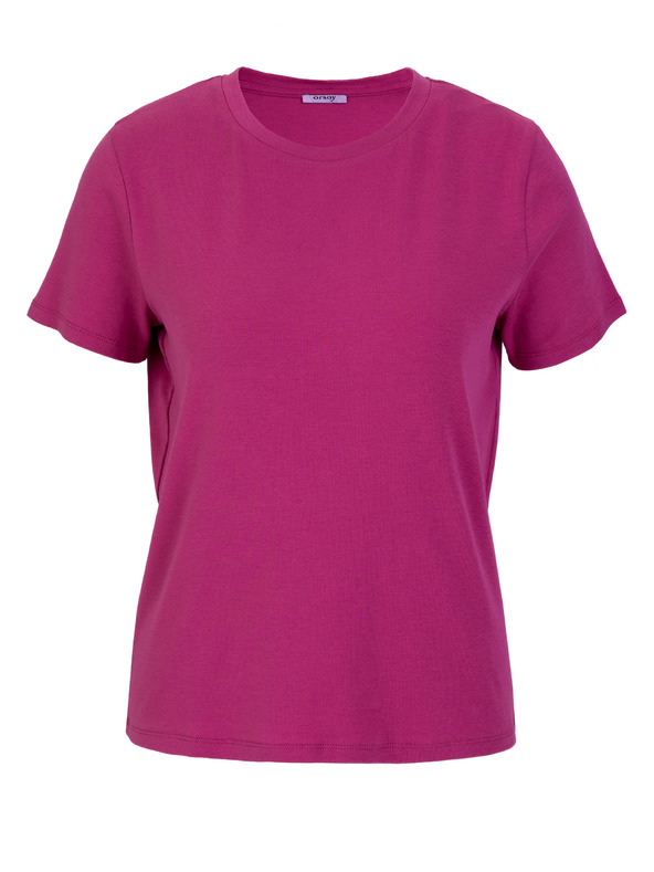 Orsay Sötétrózsaszín rövid ujjú női póló ORSAY
